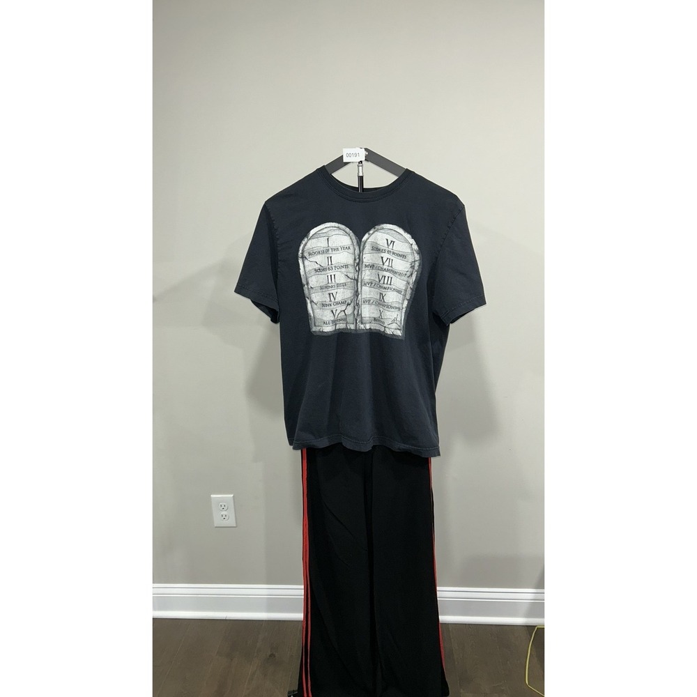 Vintage Jordan Brand 10 Commandments Michael Jordan Graphic T-Shirt XL Black